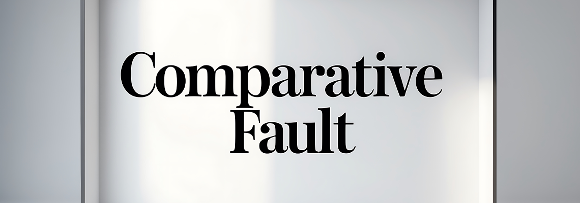 Textual representation of the concept of comparative fault