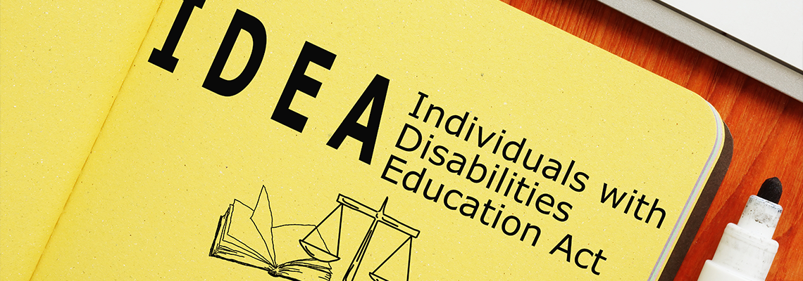Individuals with Disabilities Education Act IDEA is shown using the text