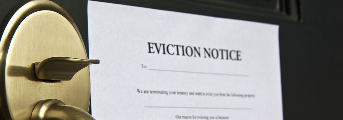 Eviction Notice on door