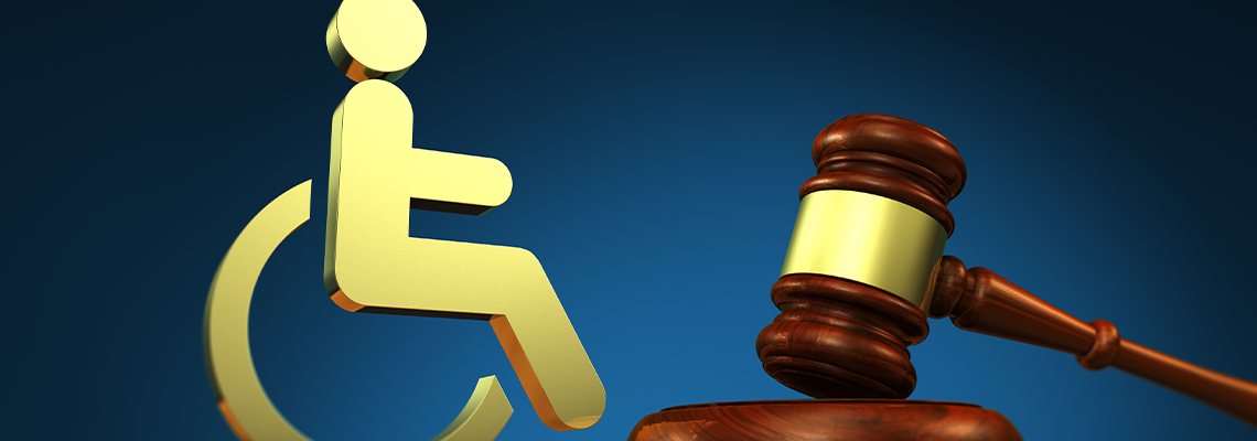 Disability Law Social Services And Legal Acts For Disabled People Concept