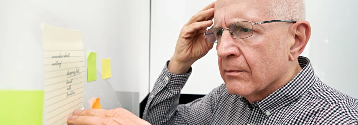 Old man with dementia