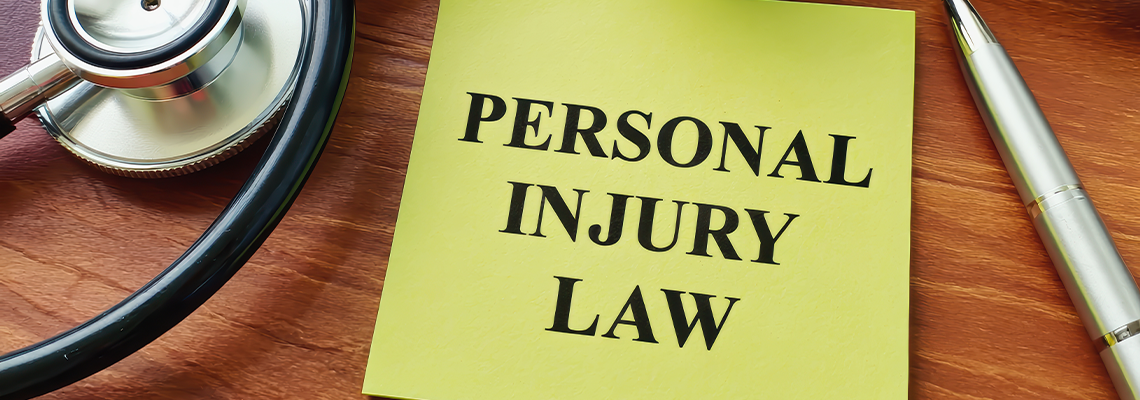 Legal and medical concept of personal injury law