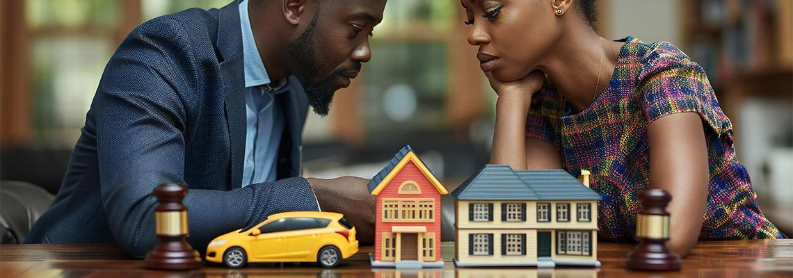 Couples diving assets during divorce