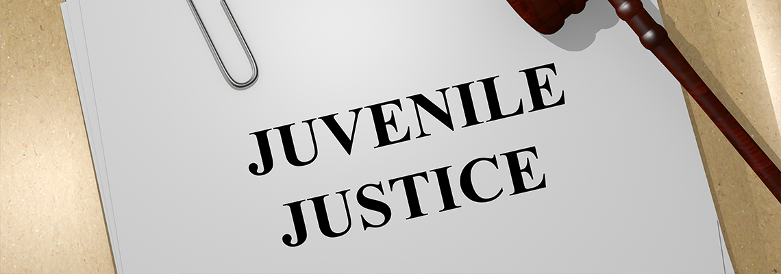 Juvenile Justice Document and Gavel on Table