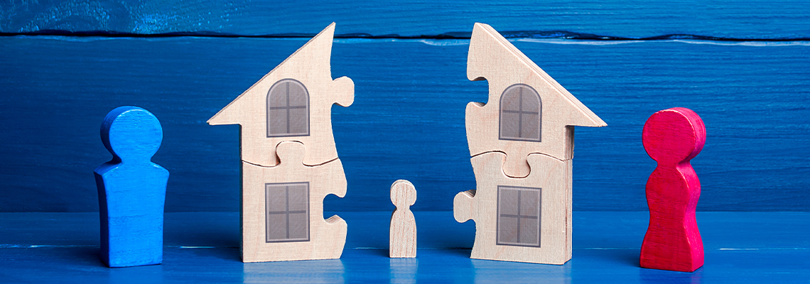 Division of property and children among parents in case of divorce