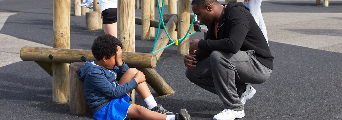 Injured Child During School Physical Education Class
