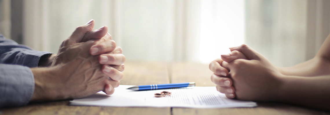 A difficult divorce negotiation