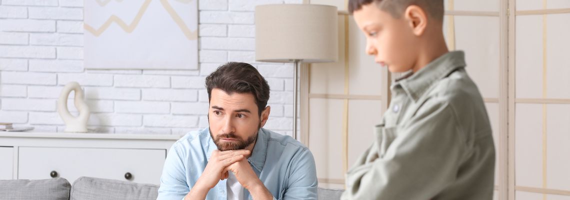 Father and Son in deep thinking