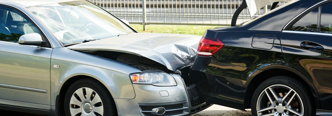 Rear end car collision