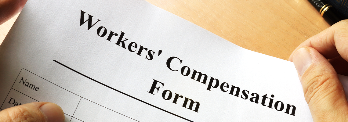 Workers Compensation Form on A Table