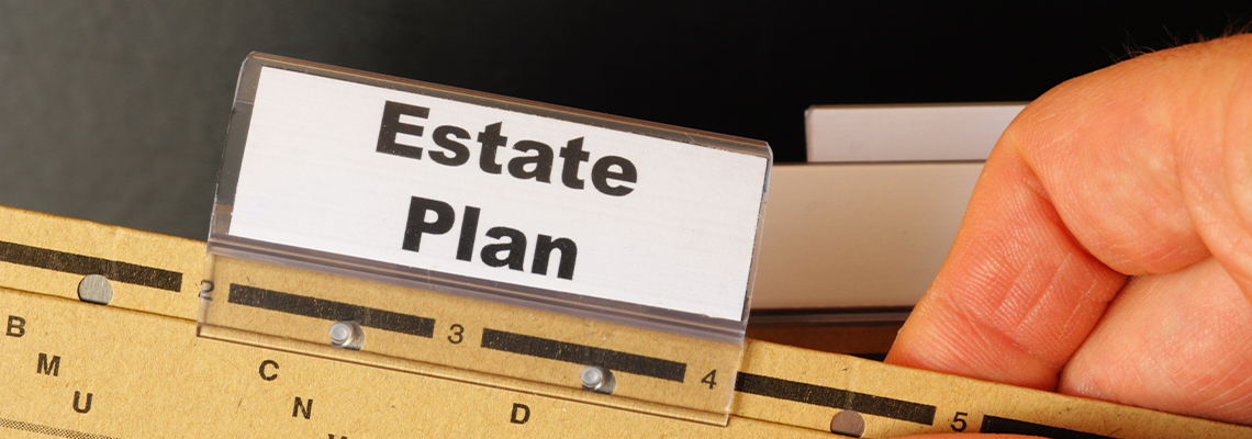 Real estate plan on paper tag