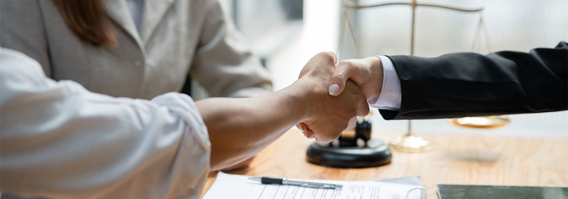 Handshake after mediation agreement