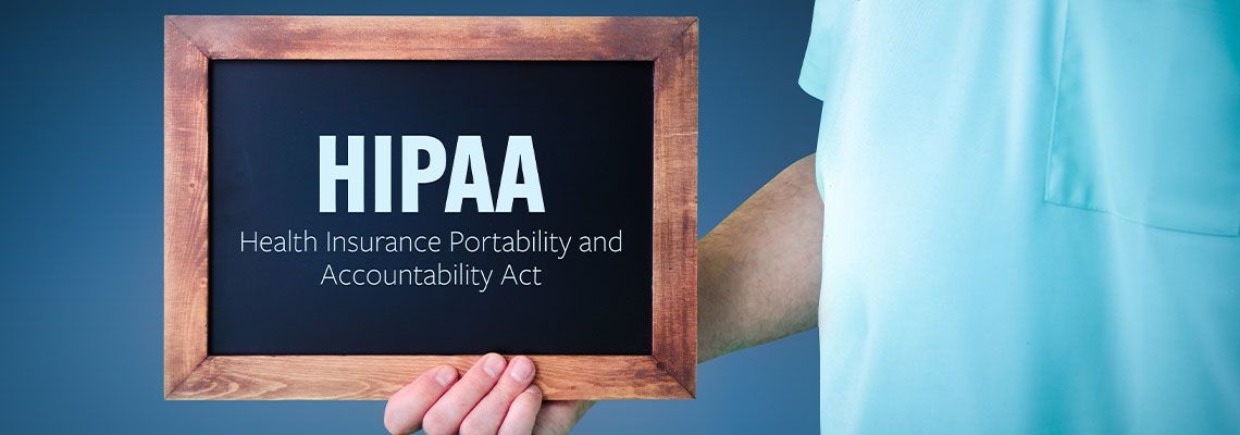 HIPAA written on board