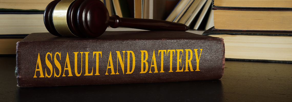 Law about assault and battery and gavel.