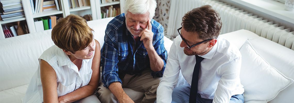 Couples preparing estate plan with attorney