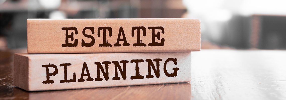 Estate Planning text written on wooden blocks