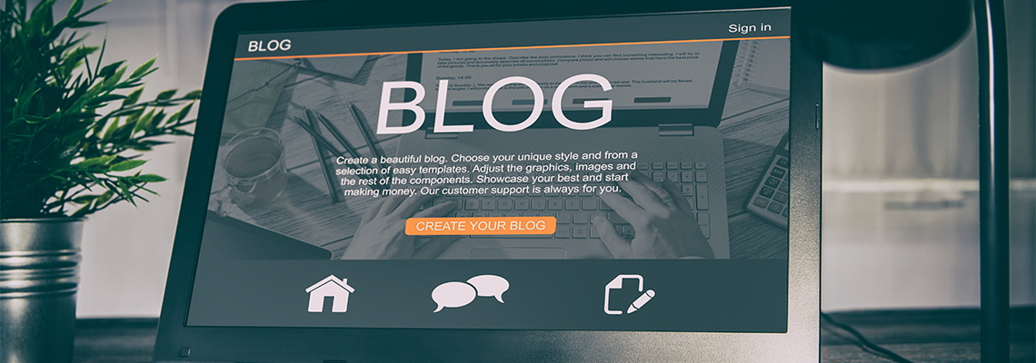Blog Written on Laptop Screen With Some Texts