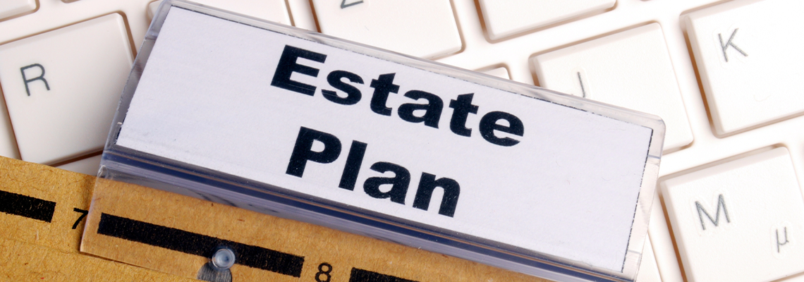 Estate plan on paper and scale