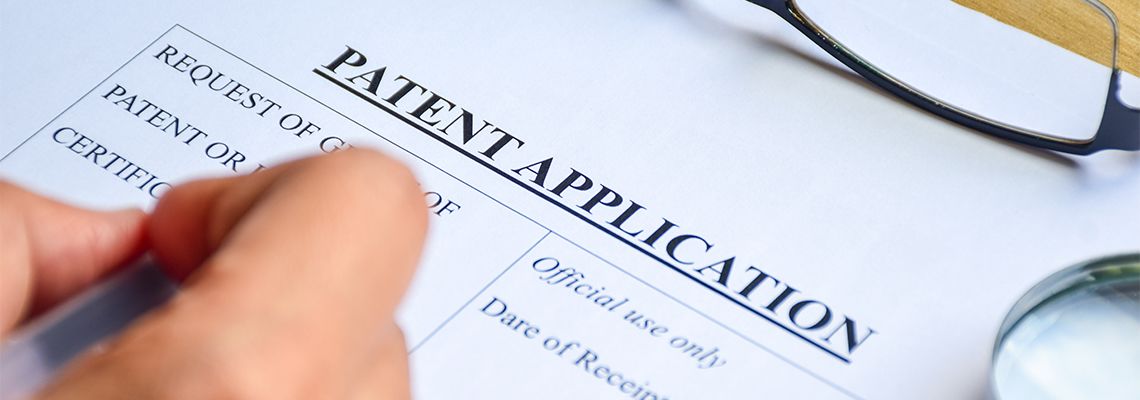 Women filling in patent application