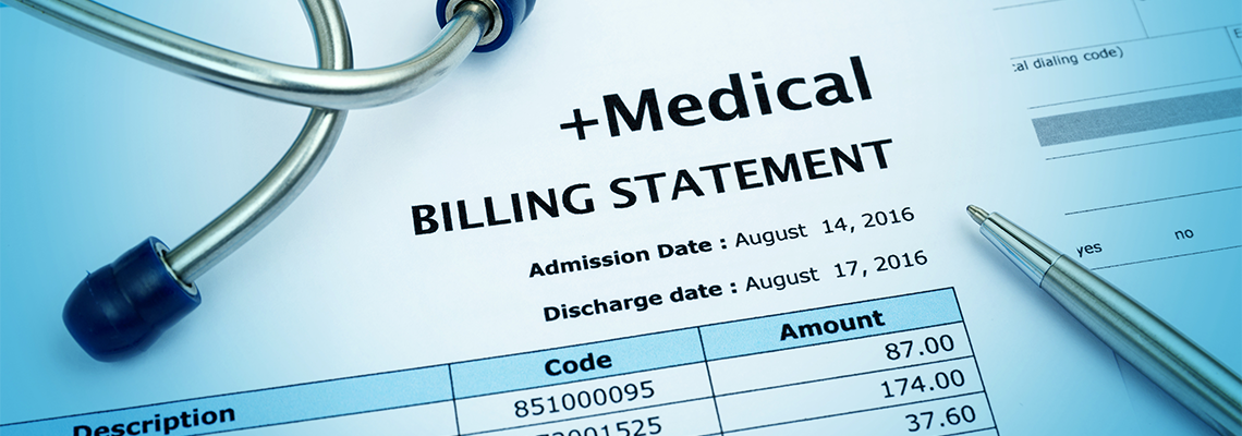 Healthcare Cost Concept with Medical Bill