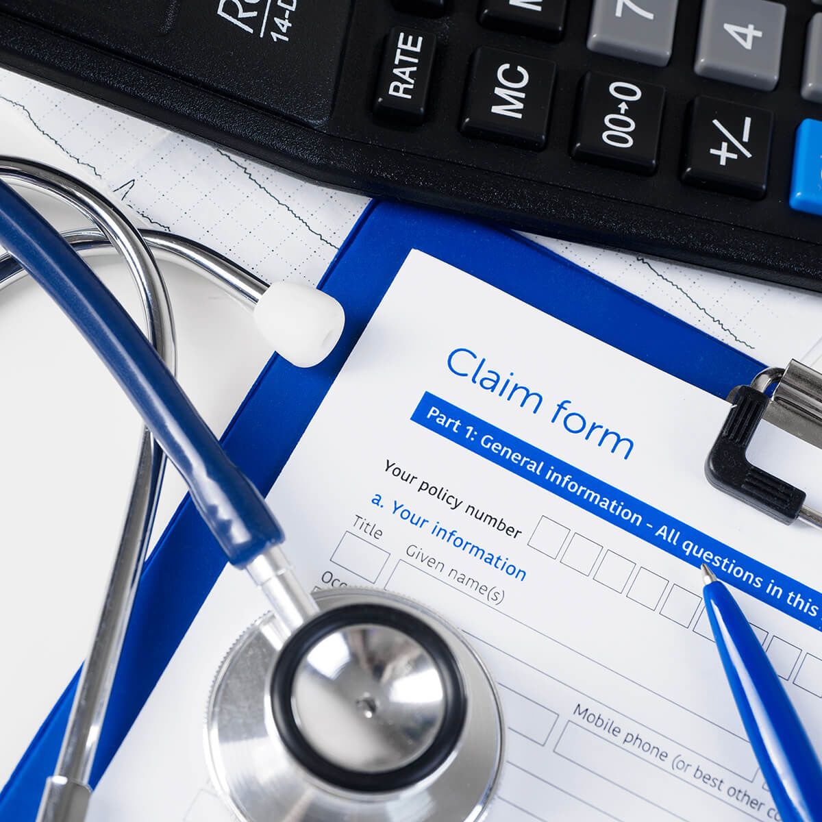 Health insurance claim form