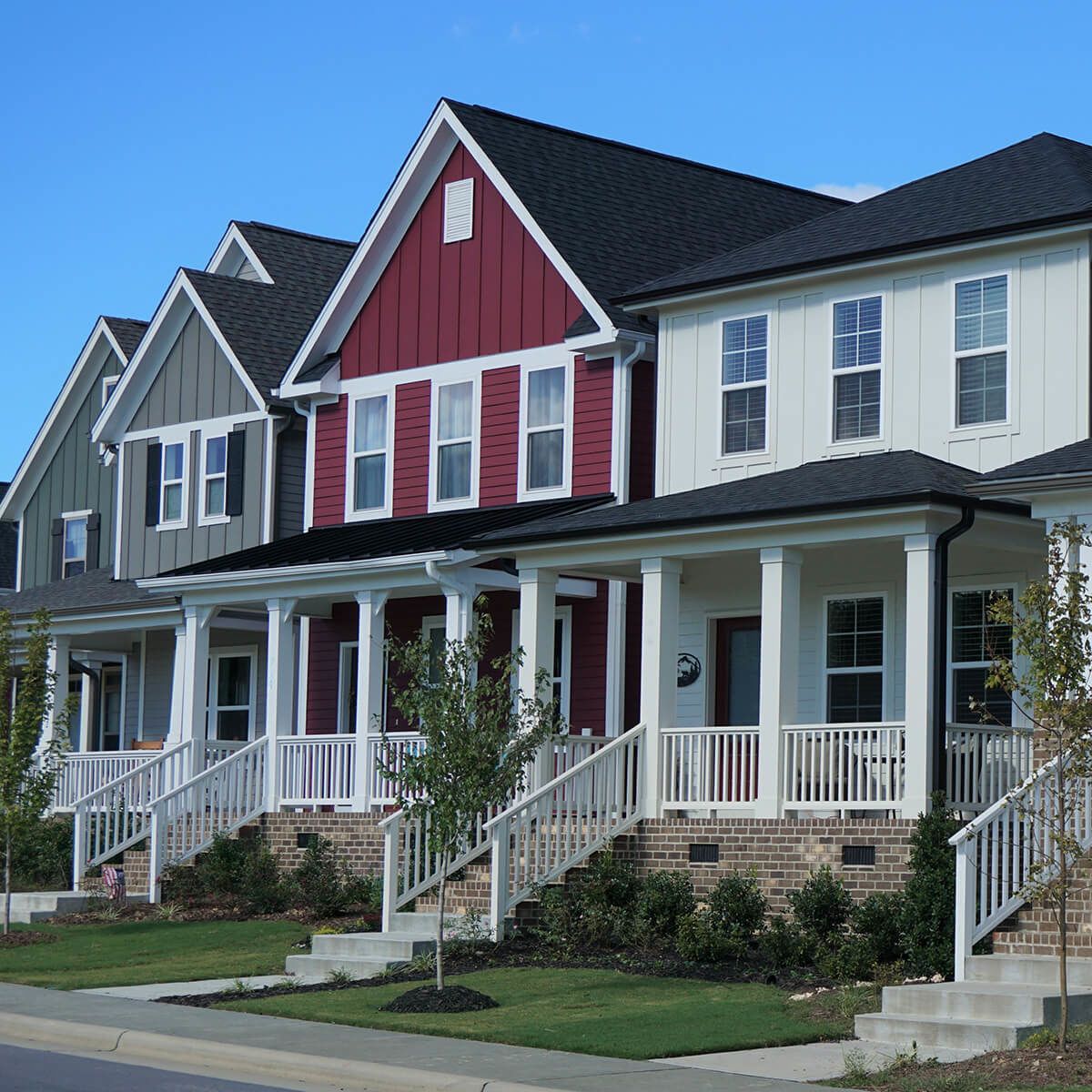 Houses in a row