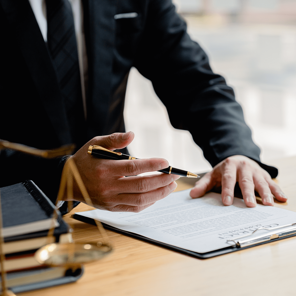 Male judge in a courtroom with the gavel,working