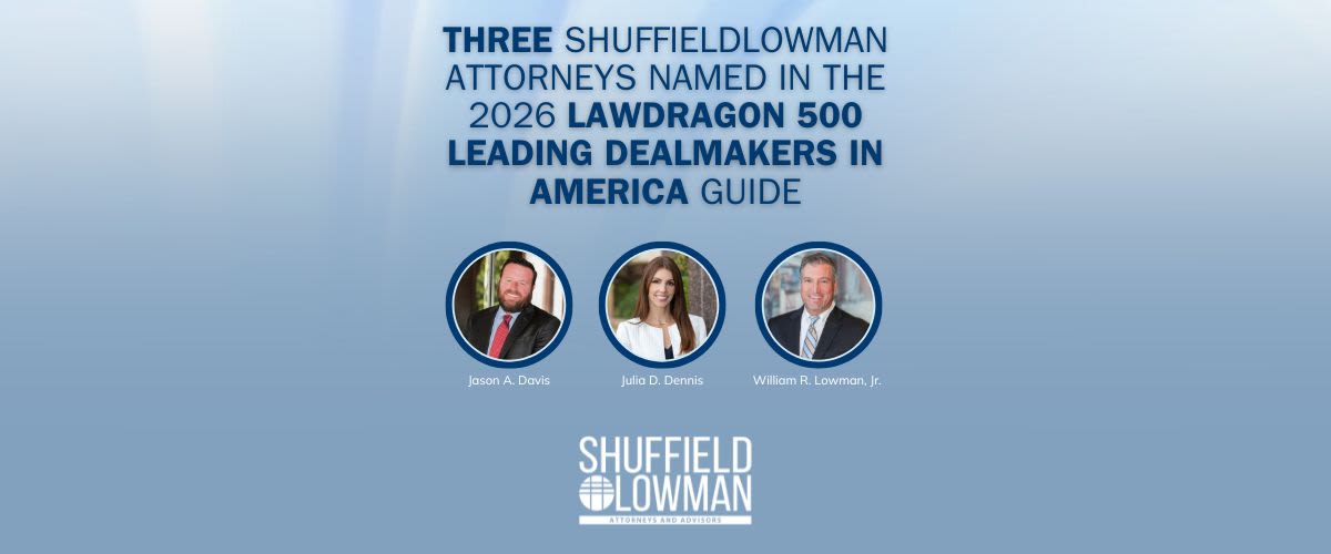 Jason Davis, Julia Dennis, and William Lowman 2026 Lawdragon Dealmakers