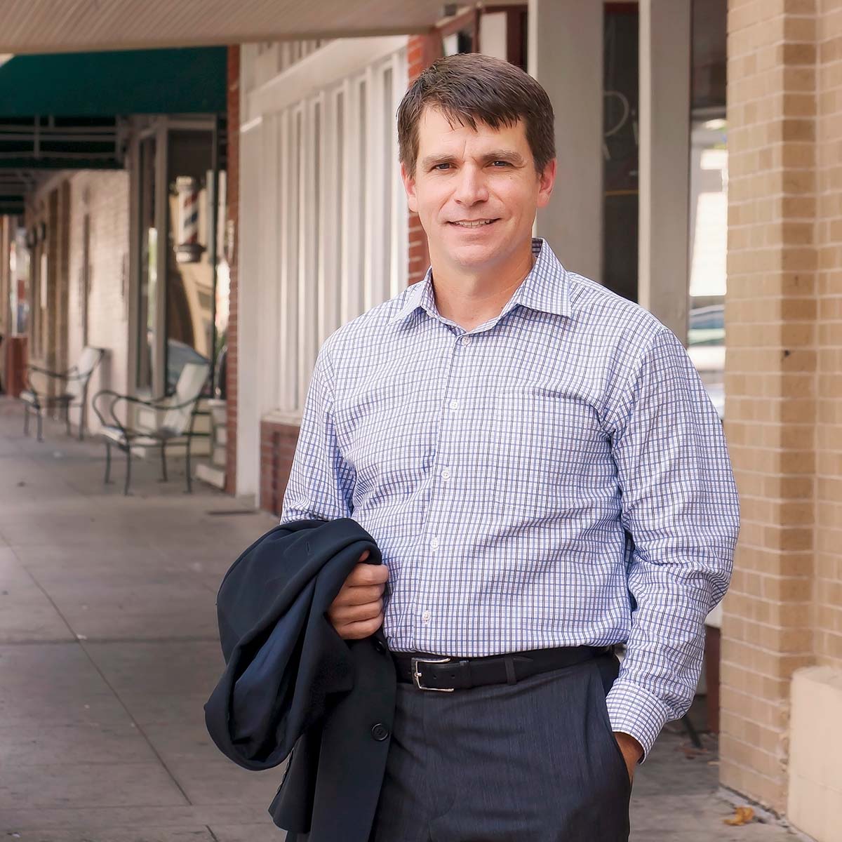 Attorney McGlothlin with suit jacket