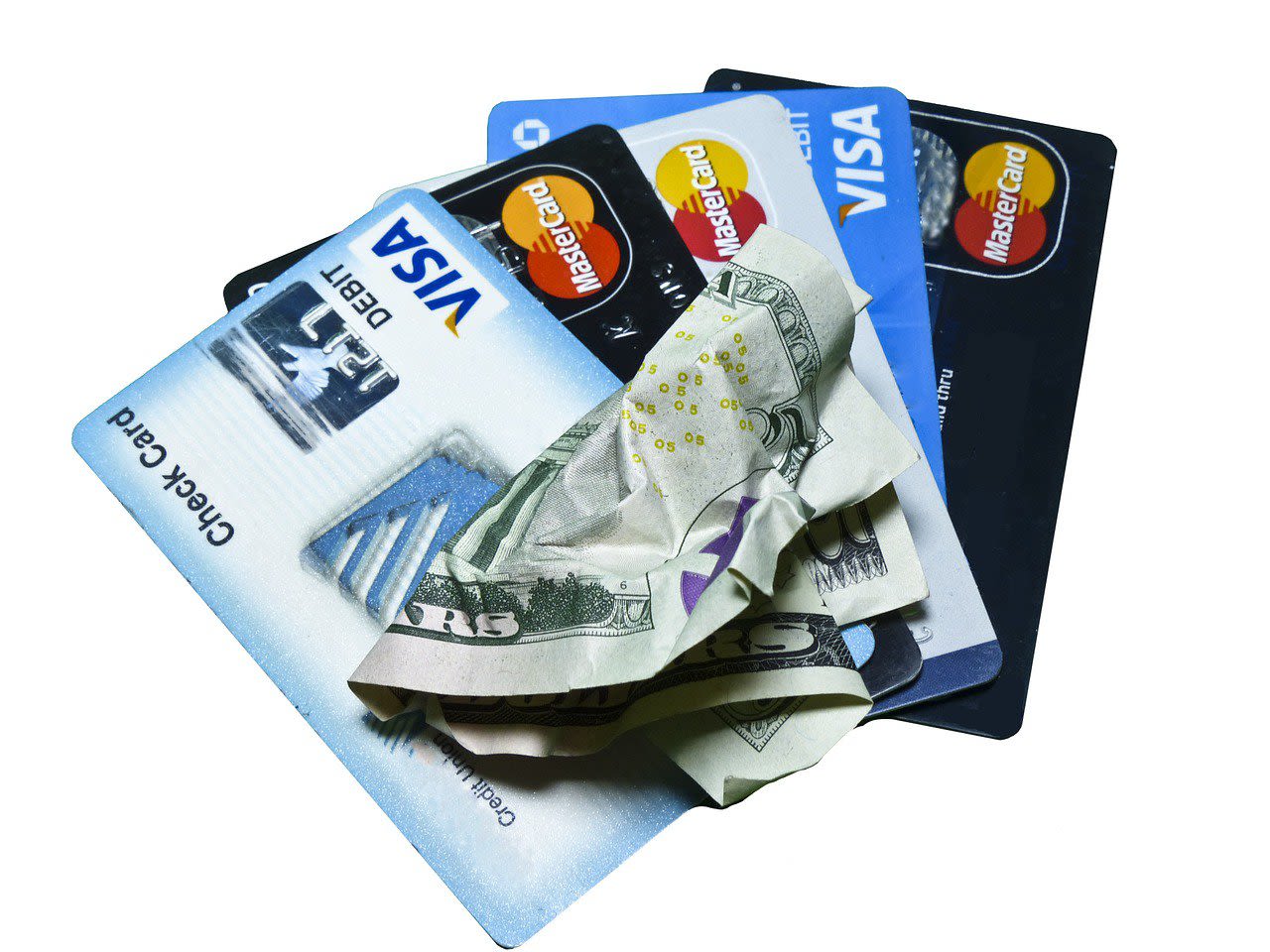 Credit Card and Dollar Bill