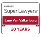 Super Lawyers Jan Van Valkenburg 20 years