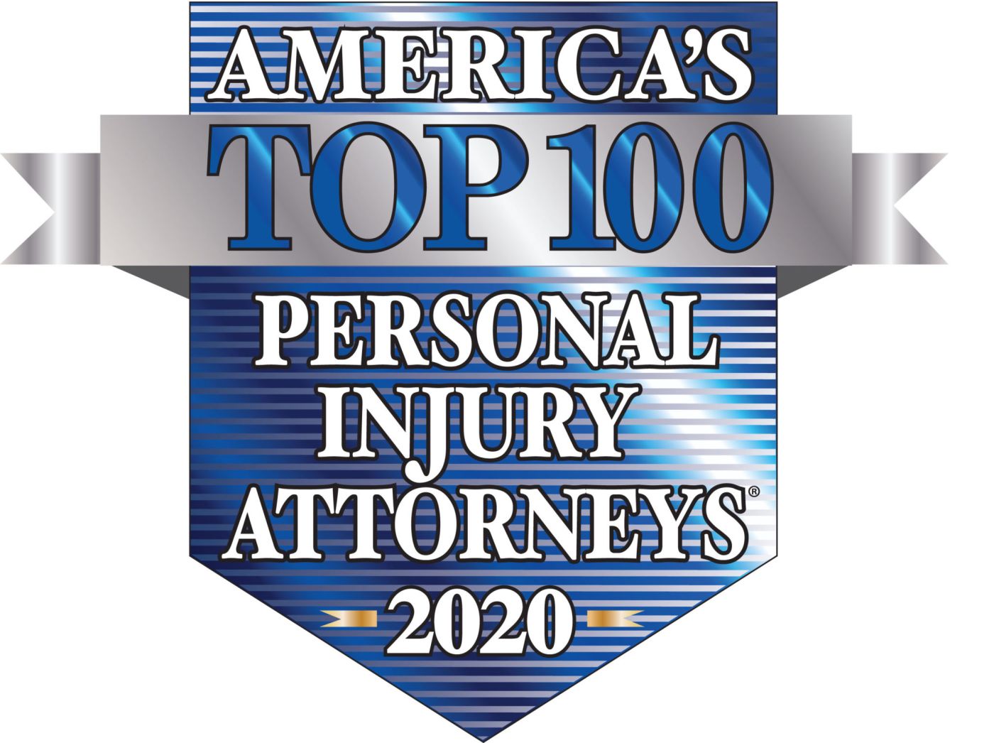 America's top 100 Personal Injury Attorneys 2020 badge