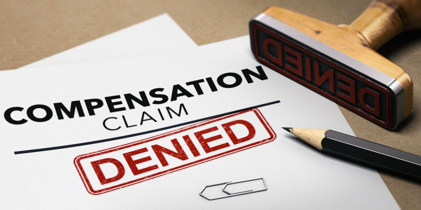 Denied Compensation Claim form in table