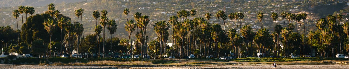 Skyline of Santa Barbara, California