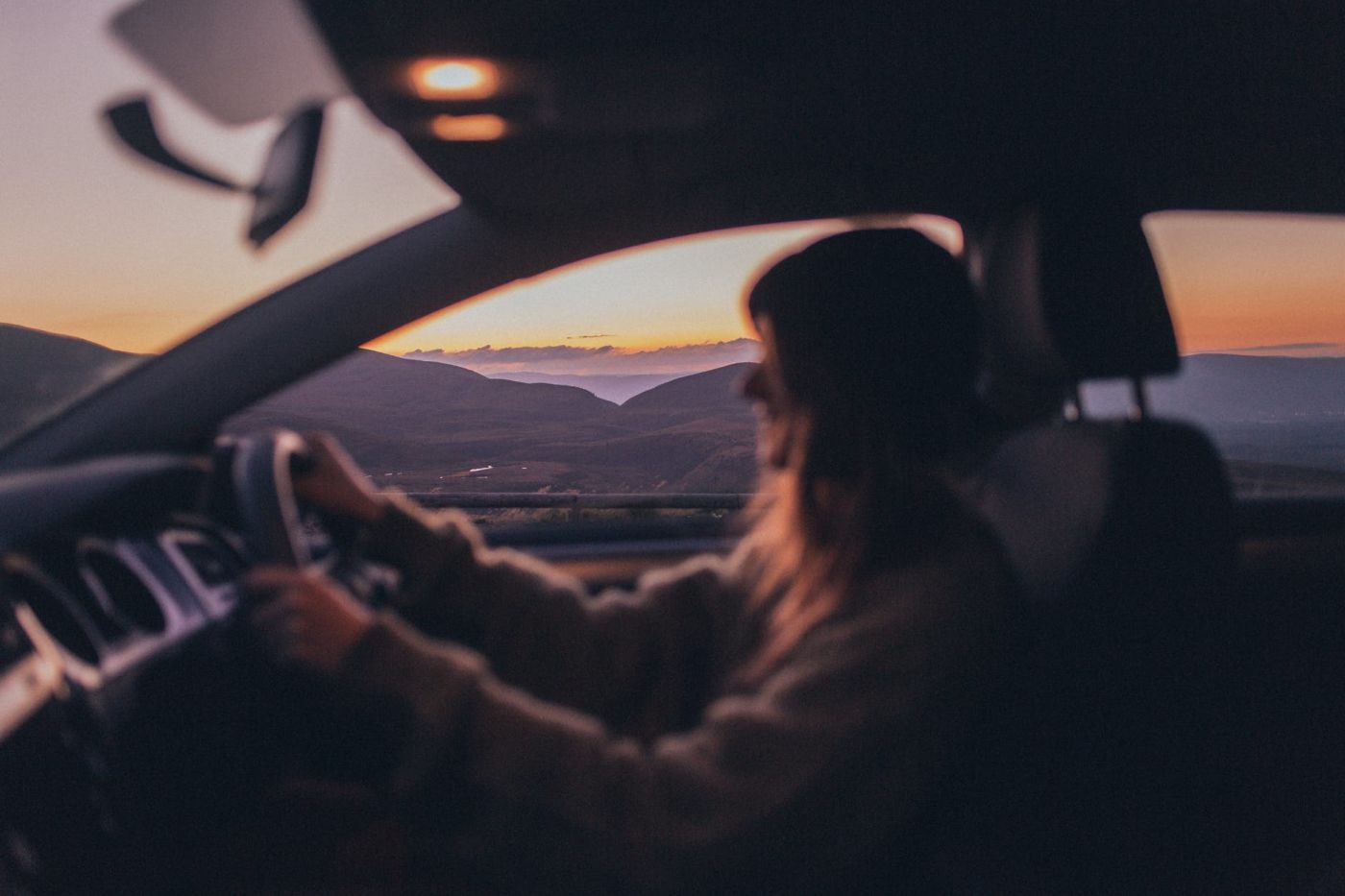 woman driving