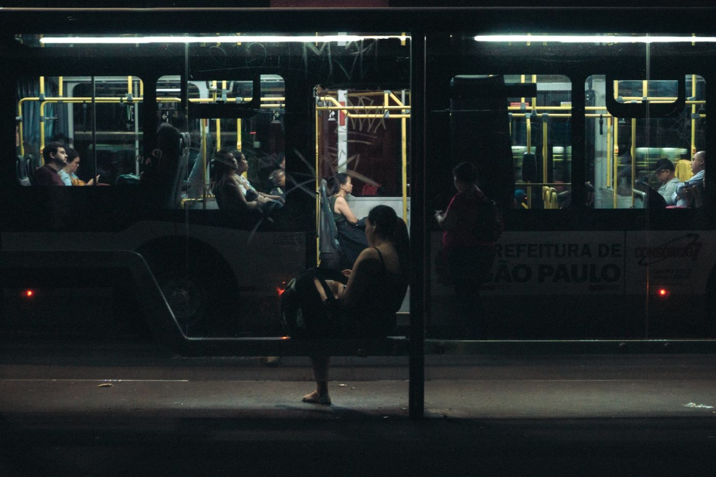 people on a bus
