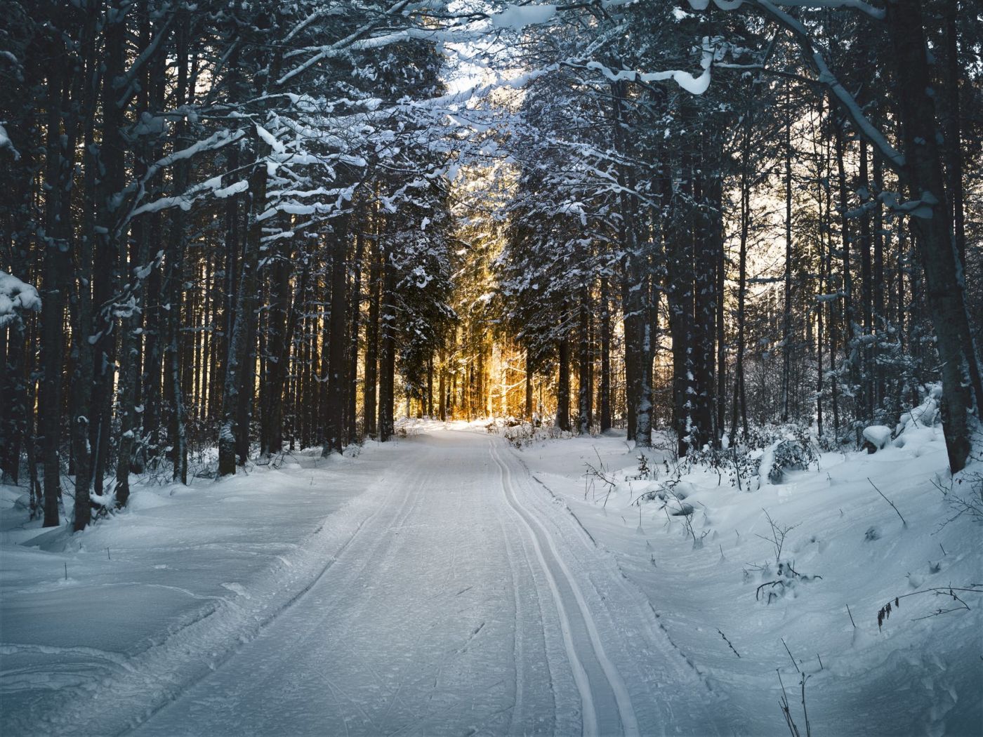 snowy road