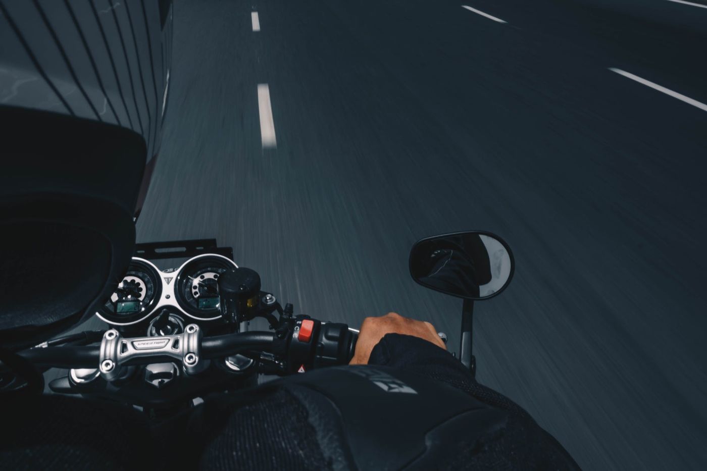 front of motorcycle