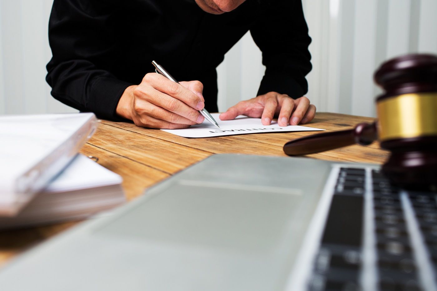 Signing paperwork