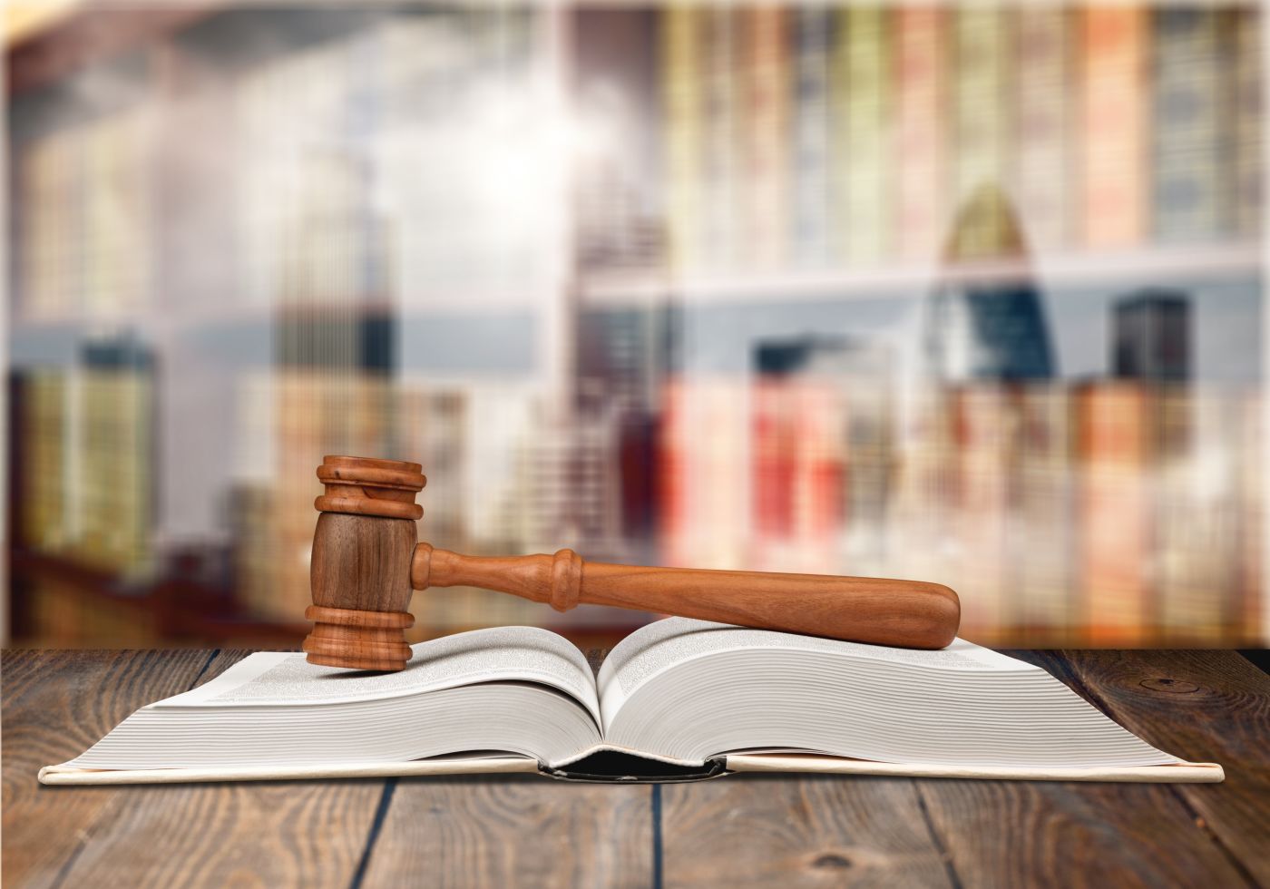 gavel on a book