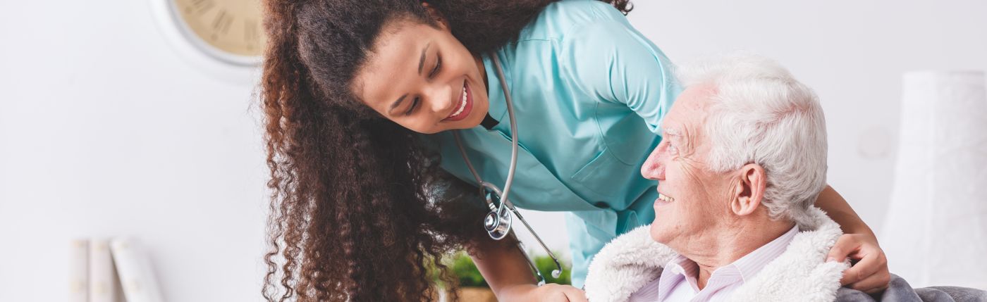 Happy Nurse with a patient