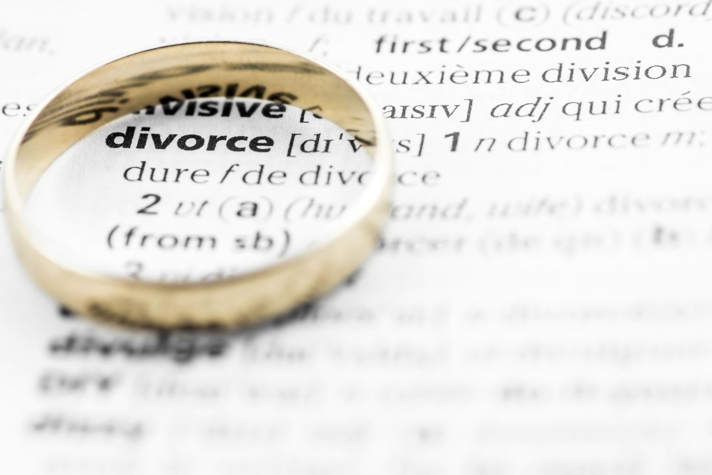 Wedding ring on the definition of divorce