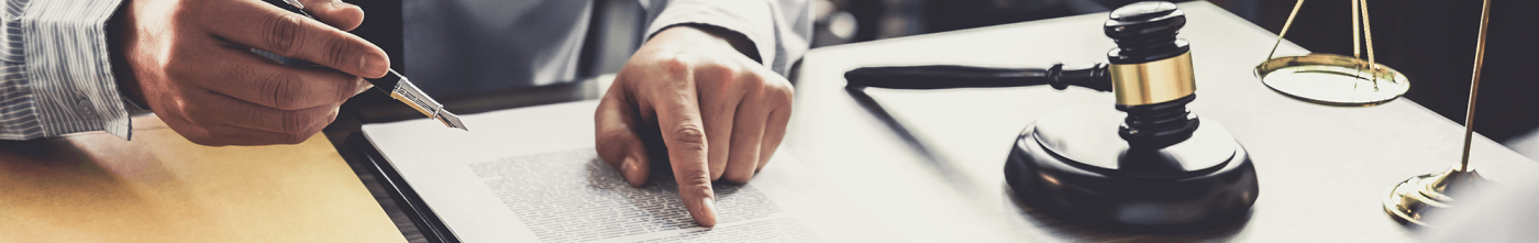 Attorney pointing out section in a contract