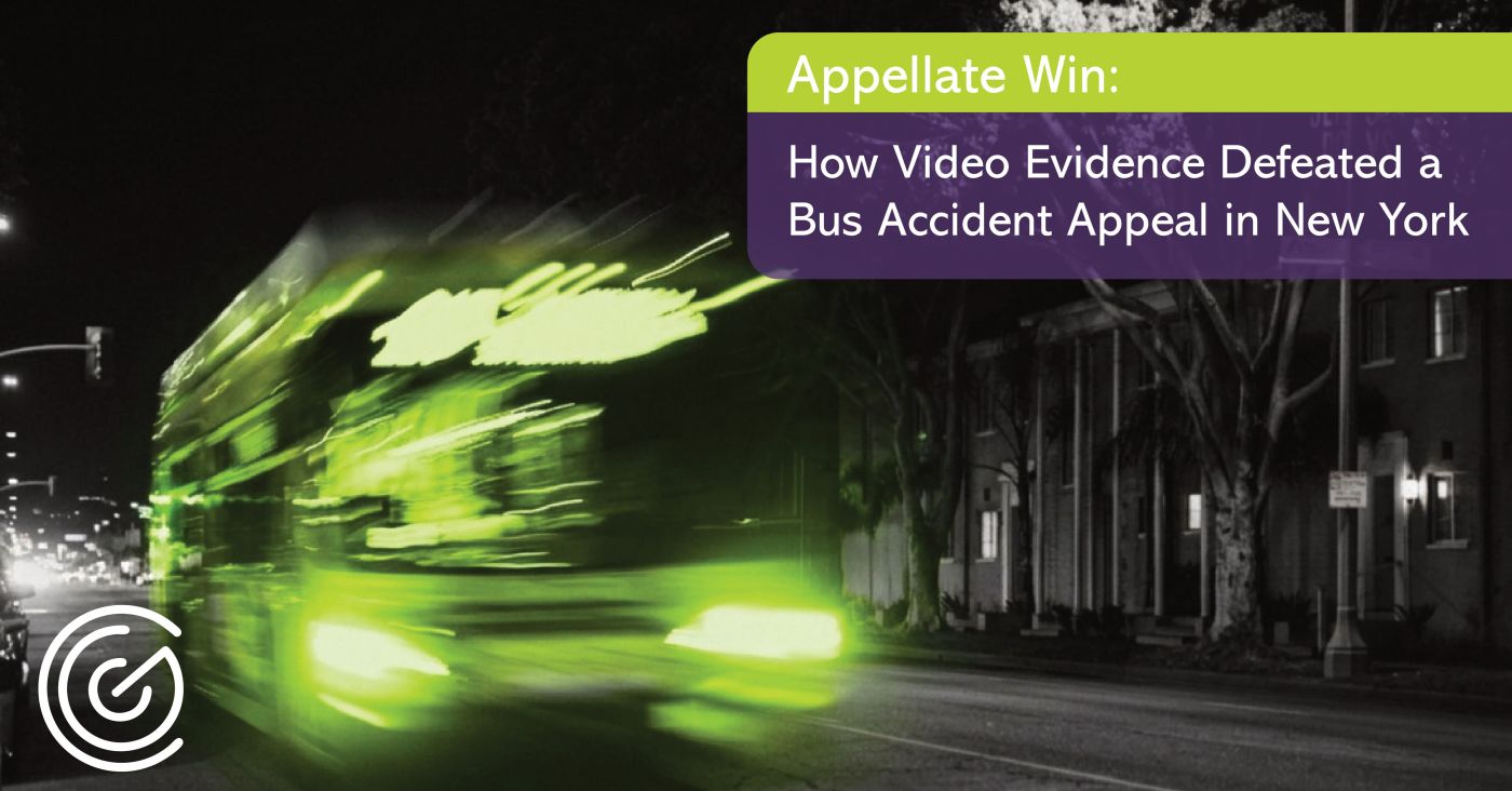 How Video Evidence Defeated a Bus Accident Appeal in New York