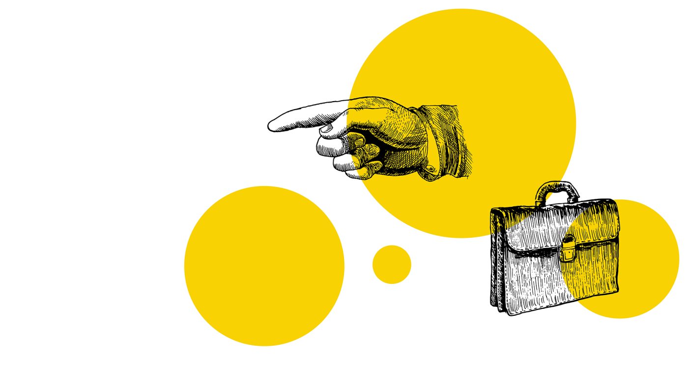 Hand and suitcase