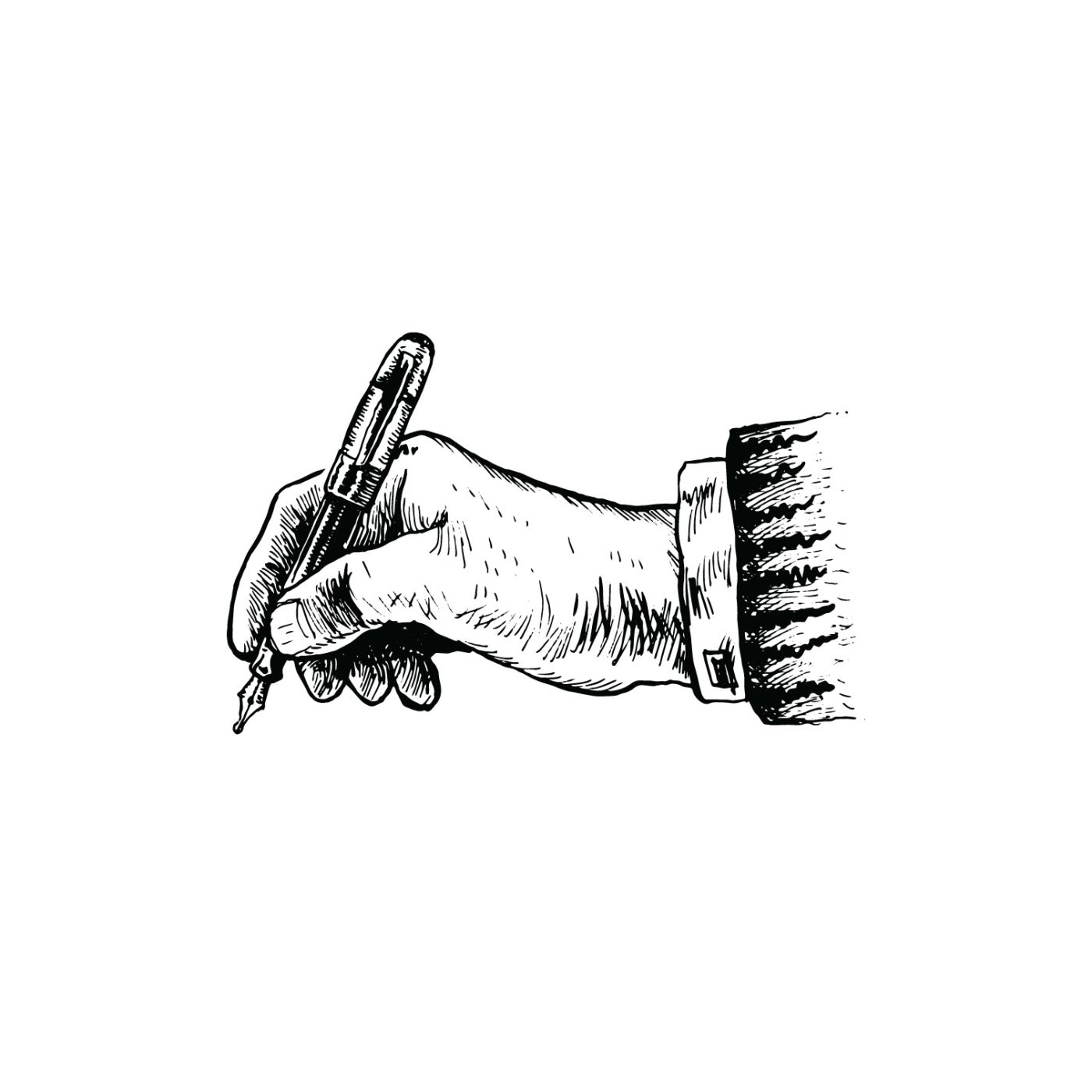A hand writing