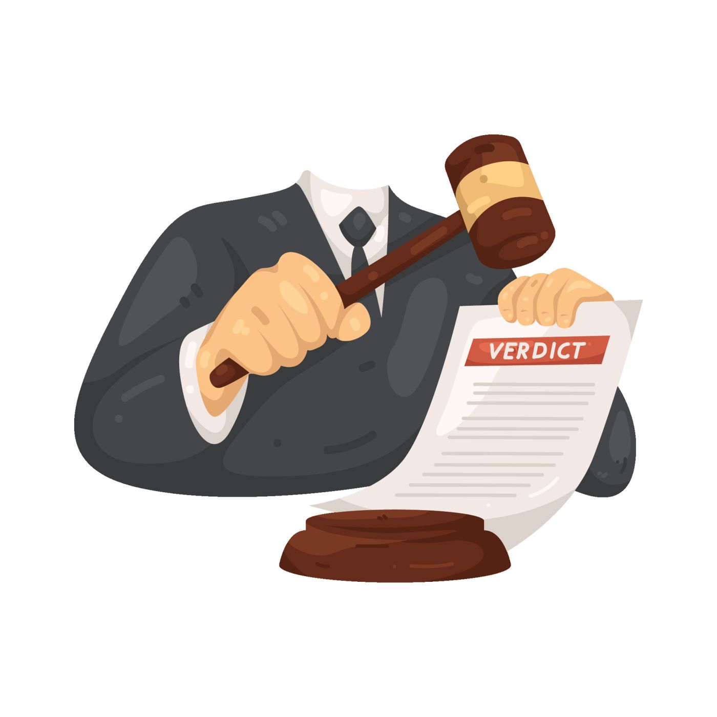 Judge with a gavel, New Jersey Small Claims Section