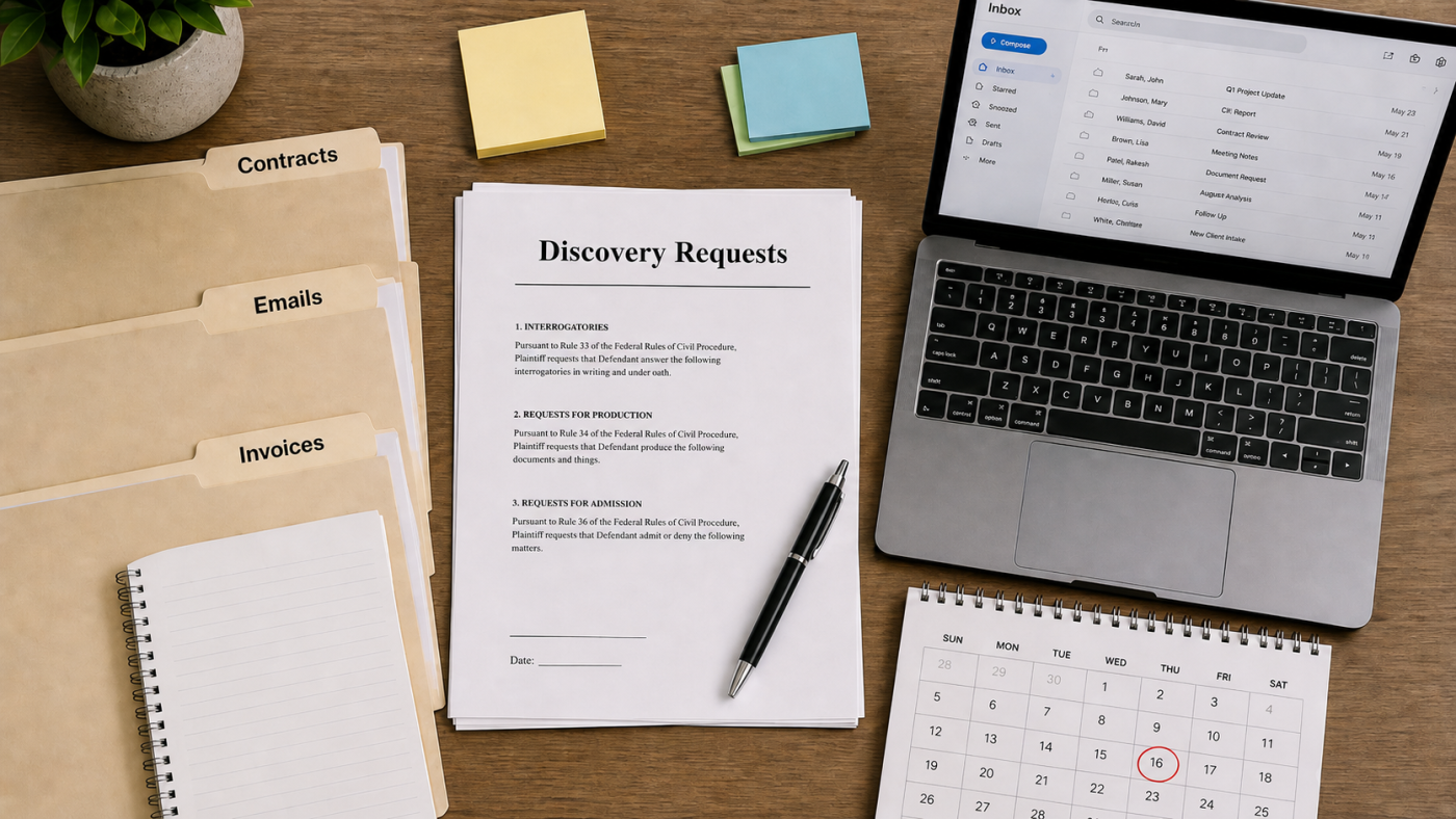 discovery documents in a NJ civil lawsuit