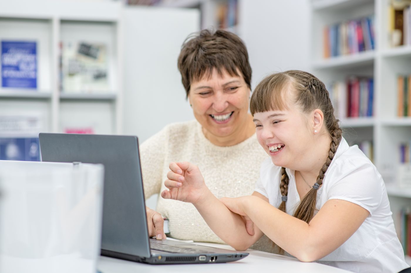 Special need child in classroom
