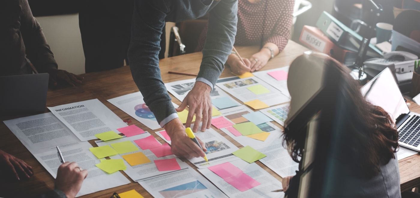 Business people preparing business strategy